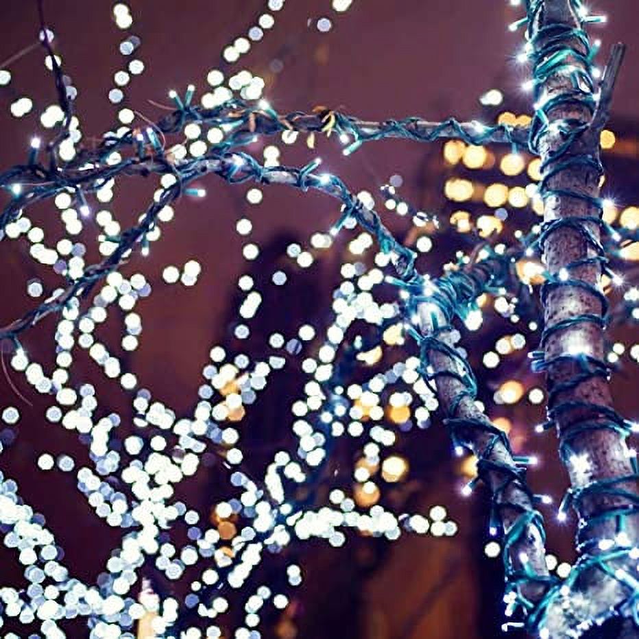 Twinkle Star Outdoor Christmas Tree Lights, 200 LED 66ft Mini Fairy String Lights Plug In, UL Certified & Expandable & 8 Modes Safe Xmas Holiday String Lights for Wedding Party Patio Decoration, White - image 4 of 5