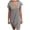Gray, variant on Chbgutlmr Summer Dresses for Women Short Sleeve Knot Front Irregular Hem Scoop Neck Dress Casual Loose Comfy Trendy Dress