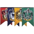 thumbnail image 1 of Suministros para fiesta de cumpleaños de Gryffindor, banderines con bandera de Harry universitario, decoración de Halloween para niños y niñas, 4 Uds., 75x125 Cm ER, 1 of 5