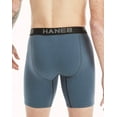 thumbnail image 4 of Hanes Ultimate Boxer Brief 5-Pack Men's Stretch Long Leg Comfort Flex Waistband, 4 of 5