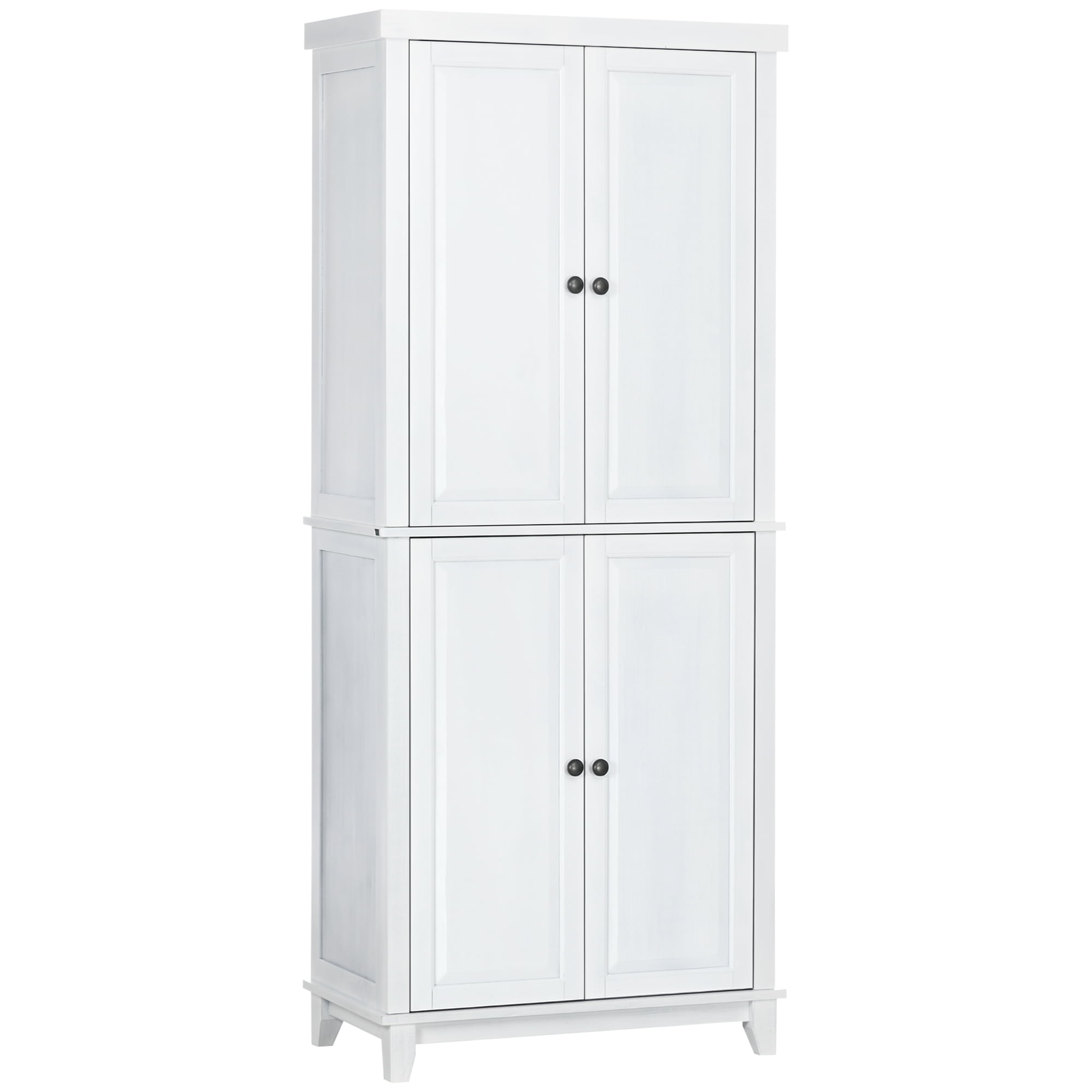 72.5" Pinewood Large Kitchen Pantry Storage White