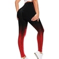 thumbnail image 2 of YUEHUA Women's Gradient Honeycomb Yoga Leggings, Tummy Control Butt Lifting Pants, Stretchy Compression Workout Tights for Gym, 2 of 5