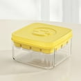 thumbnail image 5 of Plastic Ice Moulds with Lid, Transparent Storage Box for Home Use, Green Yellow Blue, 4.72x2.95in, One-Button Release & Multi-Compartment, 5 of 9