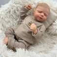 thumbnail image 5 of Realistic Reborn Baby Dolls - 18" Sleeping Boy Lifelike Newborn Real Life Baby Dolls, Vinyl Body with Feeding Toy Accessories for Kids Age 3+, 5 of 5