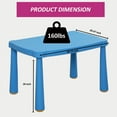 thumbnail image 7 of Kids Table, Plastic Children Activity Rectangular Table for School, Home, Play, Reading Dining, Kindergarten(Enlarge Size) 13381, 7 of 7