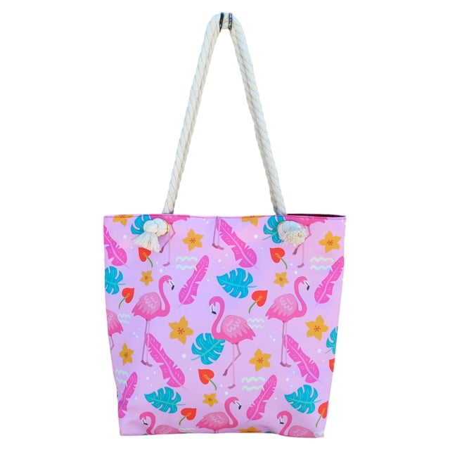 Bolsa de Tela Estampado Flamencos