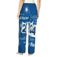 thumbnail image 3 of Junzan Happy New Year 2024 (4) Women'S Pajama Pants Drawstring Comfy Sleep Bottoms With Pockets, 3 of 9
