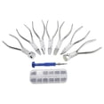 thumbnail image 2 of Anteojos Gafas de terre Doblado Alicates de Ajuste Destornillador SSet Piezas Herramienta de Reparación para Anteojos con Bolsillo de Macarena Juego de alicates para marcos de anteojos, 2 of 8