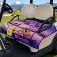 thumbnail image 2 of Xoenoiee Palm Tree Sunset Cloud Print Universal Golf Cart Seat Towel Blanket for Club Car Precedent Tempo DS EZGO TXT RXV More 2 Seat Carts Keeps Seat Clean Comfortable Golf Cart Seat Cushion Covers, 2 of 7