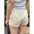 thumbnail image 6 of Musuos Women's Summer Mini Shorts Casual Loose Fitting Elastic Waist Floral/Stripe/Plaid Short Pants, 6 of 7