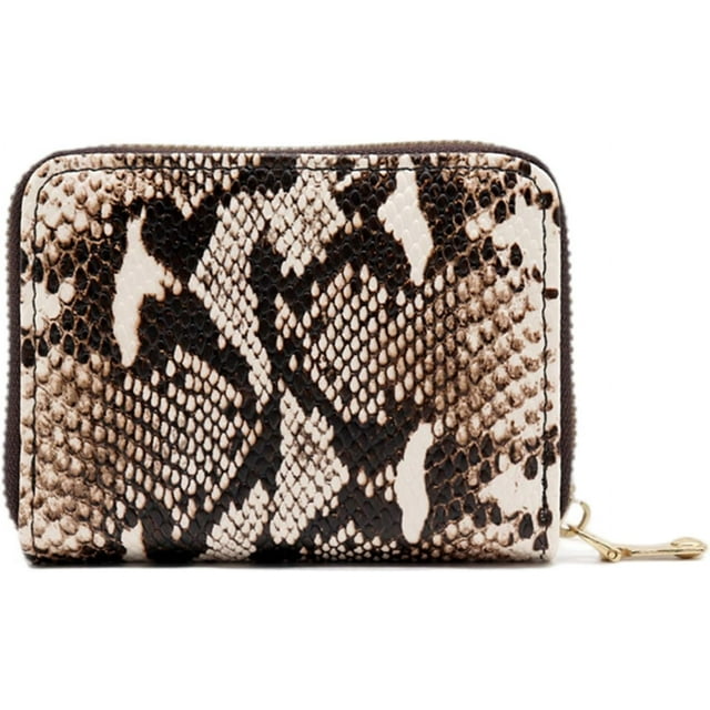 HUGFEGWE Purse Series Skin Zipper Closure Large Capacity Multiple Pockets Money Storage Portable Faux Leather Credit Card CJB91-53030