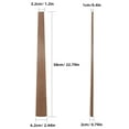 thumbnail image 2 of OULII Stringed Instrument Parts Wood Cello Fretboard Light Brown 1Set, 2 of 8