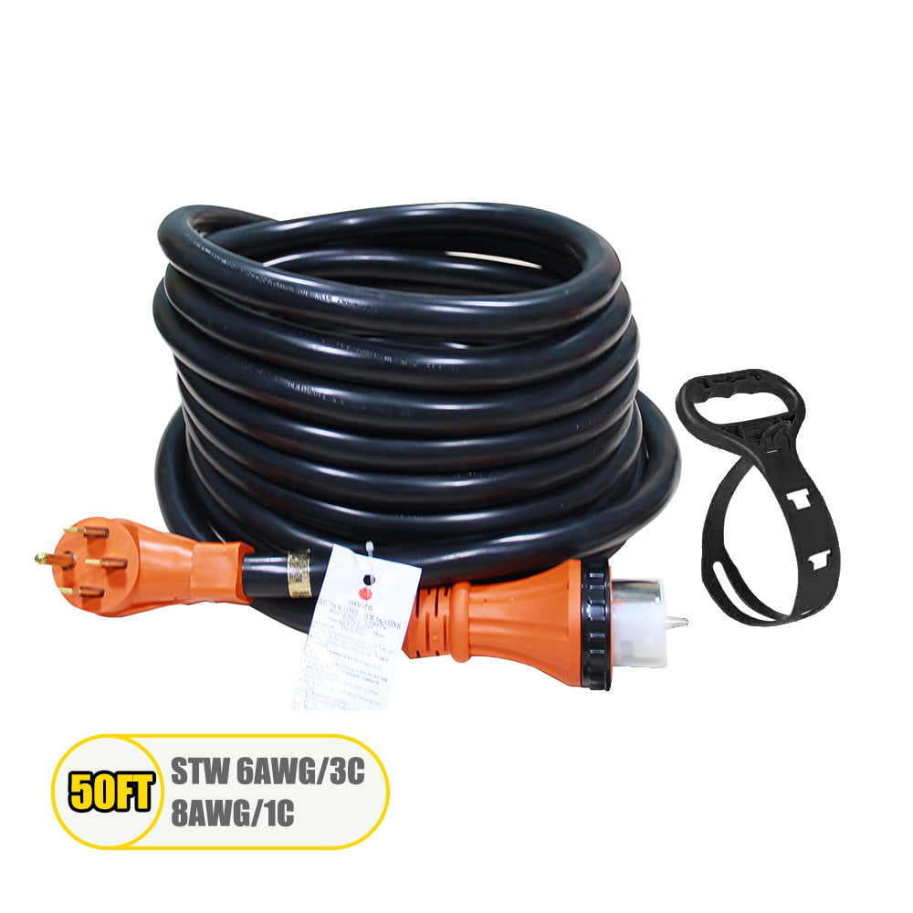 HPDAVV 50 Amp Generator Cord 50 Feet Generator Extension Cord STW 6AWG
