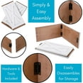thumbnail image 6 of BIRDROCK HOME 4 Panel Christmas Tree Base Box Skirt - White, 6 of 9