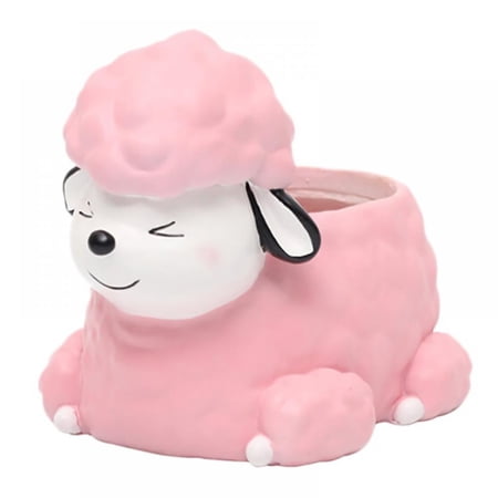 Cartoon Animal Shaped Succulent Flower Pot  Balcony Landscape Creative Plant Pots  for Home Garden Office Desktop Decoration (Poodle)