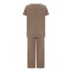 thumbnail image 4 of ICHUANYI Clearance Women's Summer Suit Fashion Short Sleeve Solid Color Trousers Casual Two-Piece Suit(Khaki, S) ICHUANYI WER2023080914909, 4 of 6