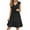 W10-Black, variant on Glisme Dress For Women Summer Sleeveless V Neck Mini Flowy Boho Ruffle A Line Swing Dresses Simple Clothing Pink M