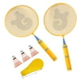 thumbnail image 4 of Children Badminton Rackets, Kids Durable Badminton Set Glossy Paint  for Playground Yellow, 4 of 8