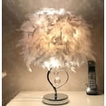 thumbnail image 2 of CM-TOP | Luz de árbol bonsái para decoración de Habitaciones | Lámpara De Plumas con Corazón | Color Blanco | árbol de Luces de Hadas | Luces LED | por USB para decoración del hogar (23 * 39CM), 2 of 3