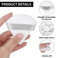 thumbnail image 4 of 2Pcs Powder Puff Triangle Makeup Puff Soft Cosmetic Sponge Reusable Makeup Powder Sponges with Strap for Loose Powder Foundation Eyes Corners Wet Dry Makeup (White), 4 of 5