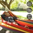 thumbnail image 6 of CHULIM Brazilian-Style 2-Person Hammock with Tree Straps,94.5in L x 63in W,450lbs Capacity-Red Stripe, 6 of 6