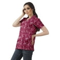 thumbnail image 3 of Moomaya Womens Wrap Style Shirt Tunic Cotton Casual Button Down Classic Collar Top, 3 of 6