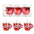 thumbnail image 2 of Christmas Cocoa Mug Ornaments,6PC Coffee Cup Ornament,Winter Hot Chocolate Cup Hanging Ornaments with Strings, Slice Decorations Set for New Year Christmas Tree Party Favor Coffee Bar Home Decor, 2 of 6