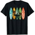 thumbnail image 1 of Surfboarder Hawaii Wave Surfing Surfboard Lover Beach Surfer T-Shirt - Black - M, 1 of 2