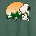 thumbnail image 3 of Peanuts - Snoopy and Woodstock Campfire - Women's Lightweight French Terry Long Sleeve Shirt, 3 of 6