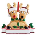 thumbnail image 1 of 2 Adornos Para árbol De Navidad, Colgante De Familia De Ciervos Y Alces, Decoración Navideña, 2 Renos, 1 of 7