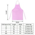 thumbnail image 7 of TOPTIE Kids Aprons with Pocket & Adjustable Strap, Child Chef Bib Apron for Kitchen Cooking Baking Painting-Light Pink-XXL, 7 of 7