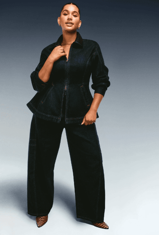 Scoop Women's and Women's Plus Peplum Denim Jacket, Sizes XS-4X