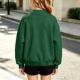 thumbnail image 4 of OGLCCG Girls Bomber Jackets Lightweight Button Down Kids Varsity Jacket School Uniform Baseball Jacket with Pockets 4-15 Years, 4 of 7