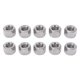 thumbnail image 1 of Whataatahia 10 tuercas de acoplamiento hexagonales M12 de acero inoxidable, conector de varilla, tuerca de rosca hembra, 1 of 8
