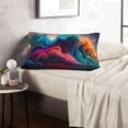 thumbnail image 6 of Sikiie Colorful Surreal Landscape Print Plush Pillow Cover, Wrinkle-proof and Stain-resistant Pillow Protector without Pillow Core, Home Decoration-14"x20", 6 of 6
