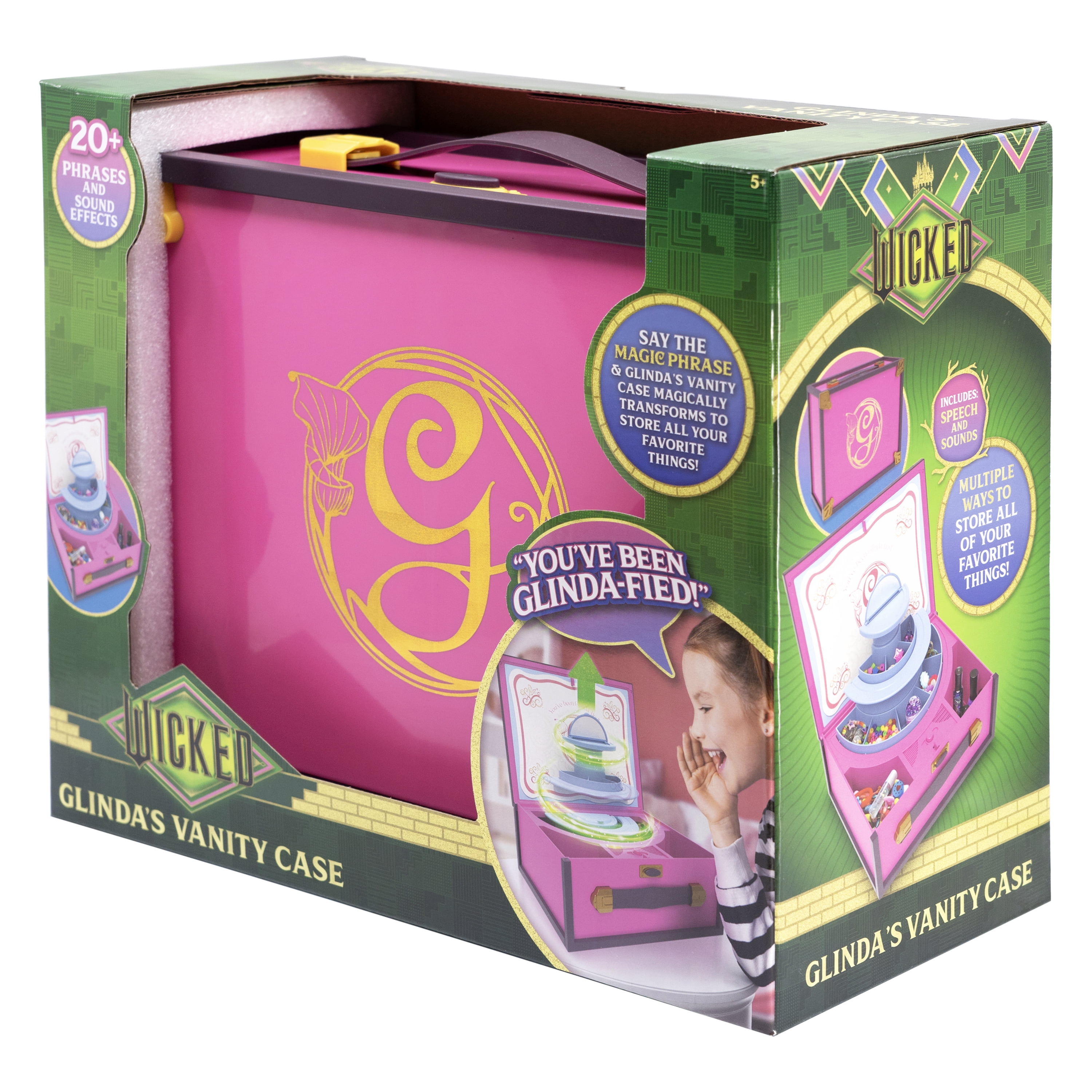Wicked Glinda's Vanity Case, Plastic, Toys for Children Ages 3 and up