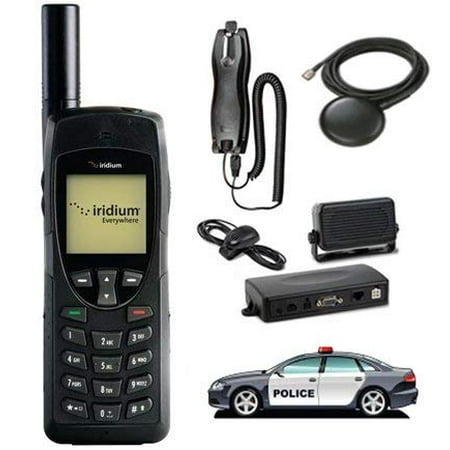 SatPhoneStore Iridium 9555 Satellite Phone Vehicular Package with Vehicular Antenna, Handsfree Dock and Prepaid 600 Minute SIM Card Ready for Easy