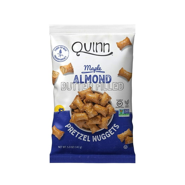 Quinn Maple Almond Butter Filled Pretzel Nuggets, 5.0 Ounce Pack Of 4