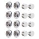 thumbnail image 1 of Pendientes de perforación de color no alérgicos, aretes de succión magnética de acero inoxidable, sin orificio para la oreja, 8 Uds., 1 of 5