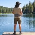 thumbnail image 6 of Outdoor UPF50+ Mesh Sun Hat Wide Brim Fishing Hat with Neck Flap Sun Hat for Men Women,One Size, 6 of 7