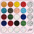 thumbnail image 2 of John Bead 280g 3mm Assorted Glass Beads & 4x7mm Assorted Plastic Beads, Colorful Round Alphabet Letter Bead for DIY Crafts Jewelry Making Bead Box, 2 of 4