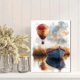 thumbnail image 2 of Qisvanset 12x16 Inch Sailboat Hot Air Balloon Canvas Wall Art, Watercolor Cartoon Art Decor for Kids Bedroom Nursery, 2 of 8