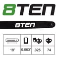 thumbnail image 6 of 8TEN 18" Chainsaw Bar & Chain .063 13/40 74DL for Stihl Solo MK1010237, 6 of 8