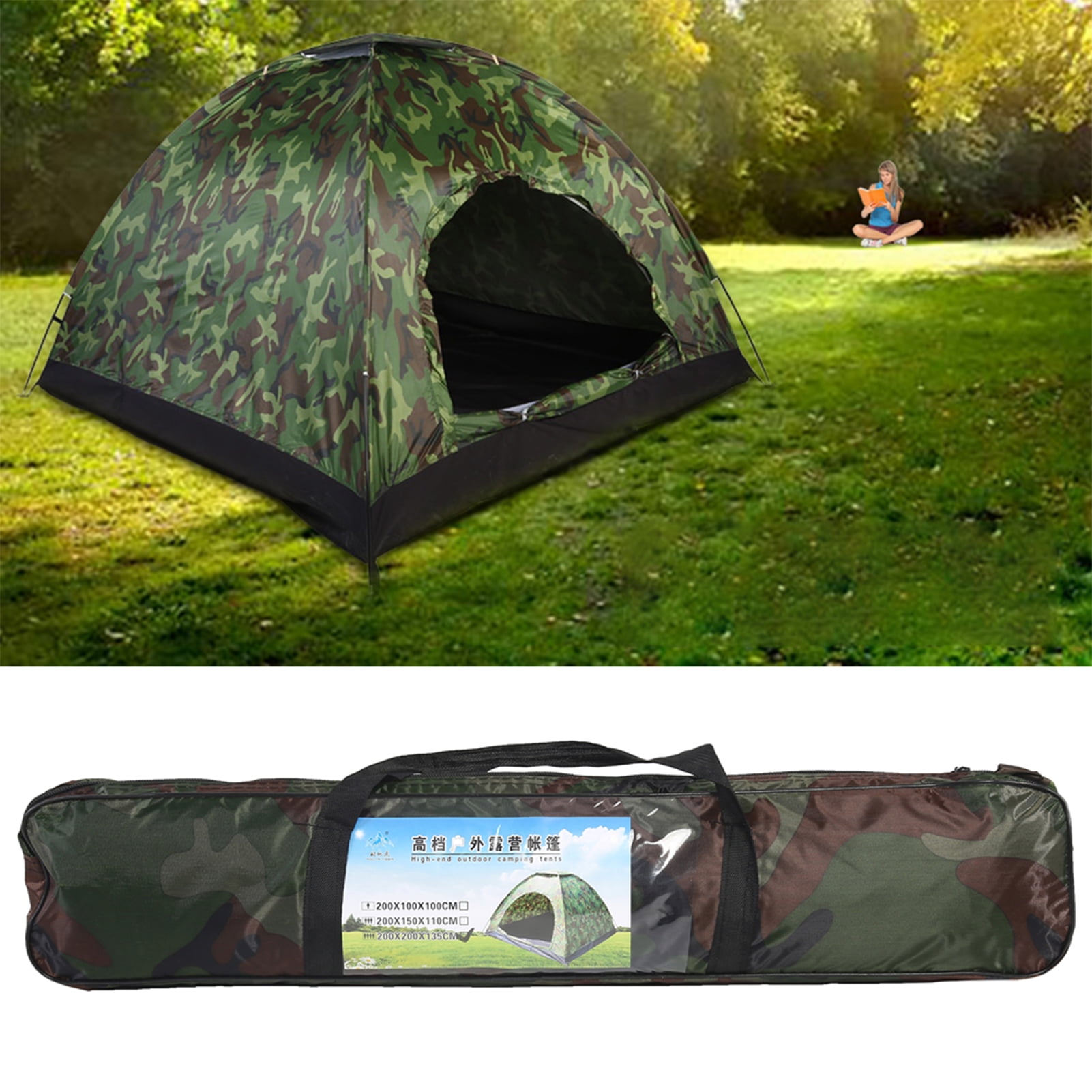 Tent, Camouflage Big Tent UV Protection for Camping Family