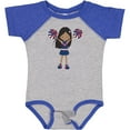 thumbnail image 3 of Inktastic African American Girl, Cheerleaders, Cheerleading Girls Baby Bodysuit, 3 of 5