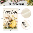 thumbnail image 3 of Sm:)e Eggs Flower Bunny Easter Garden Flag - 12x18 Inch Double-Sided, Polyester, Machine Washable & Reusable Outdoor Flag for Patio Decoration, 3 of 7