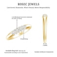 thumbnail image 5 of Rosec Jewels Lab Grown Diamond Wedding Band - Mens Classic Ring - EF-VS Quality, 18K Yellow Gold, US 6.50, 5 of 8