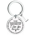 thumbnail image 1 of Weiqiqre Sale DIY To My Daughter Stainless Steel Last Name 26 Letter Keychain 2.5cm, 1 of 4