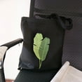 thumbnail image 4 of Jusqu'à 65 % de Rabais Sacs à Bandoulière pour Femmes en Toile Imprimée Feuille de Bananier Sacs de Magasinage à Poignée, 4 of 5