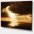 thumbnail image 2 of Coucher de Soleil Dramatique avec Rayons de Soleil - Impression sur Toile Paysage, 2 of 4